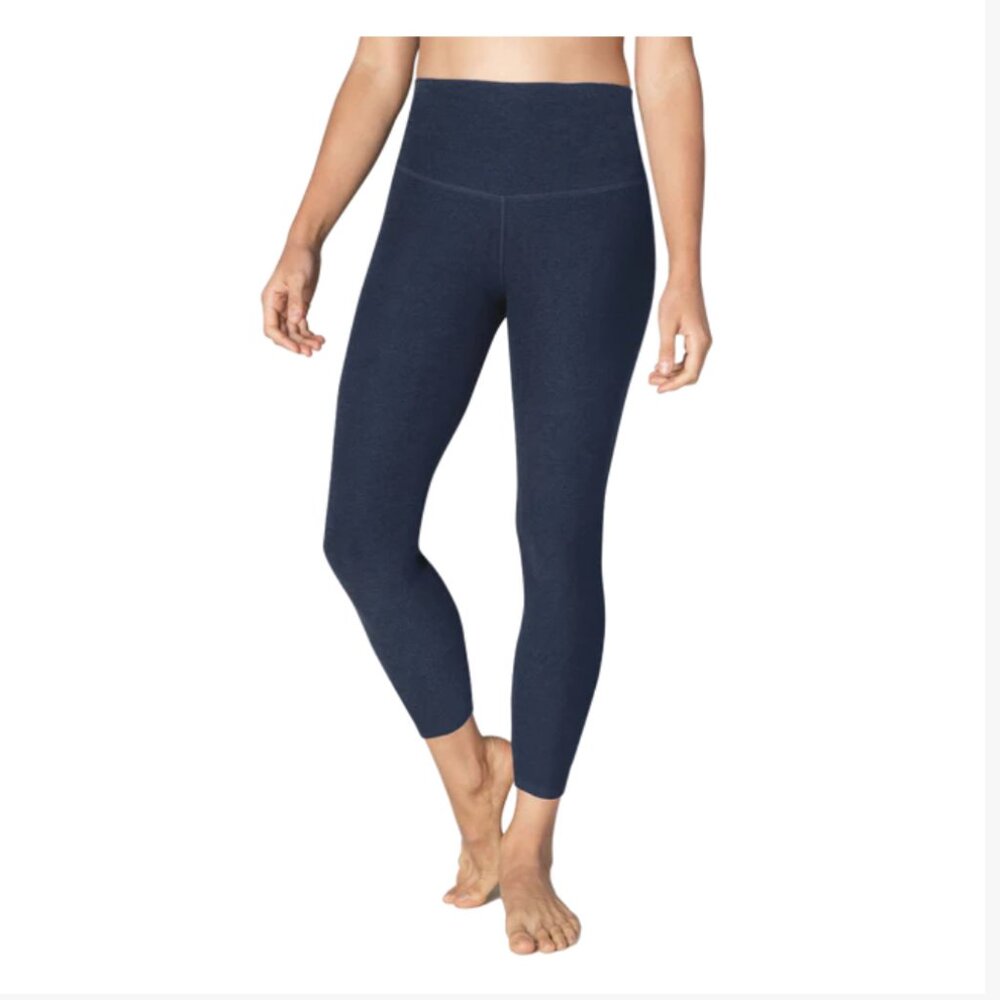 Beyond Yoga Caught in the Midi High Waist Leggings - nocturnal navy size XS